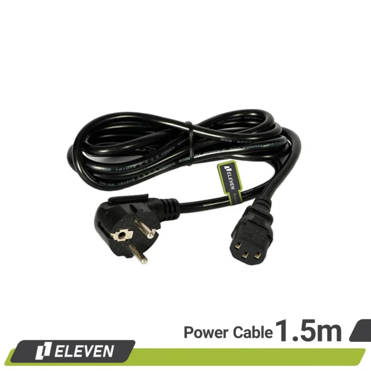 کابل برق الون eleven متراژ 1.5 مشکی گارانتی رایان آروند - 2